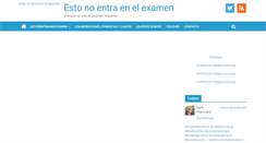 Desktop Screenshot of estonoentraenelexamen.com